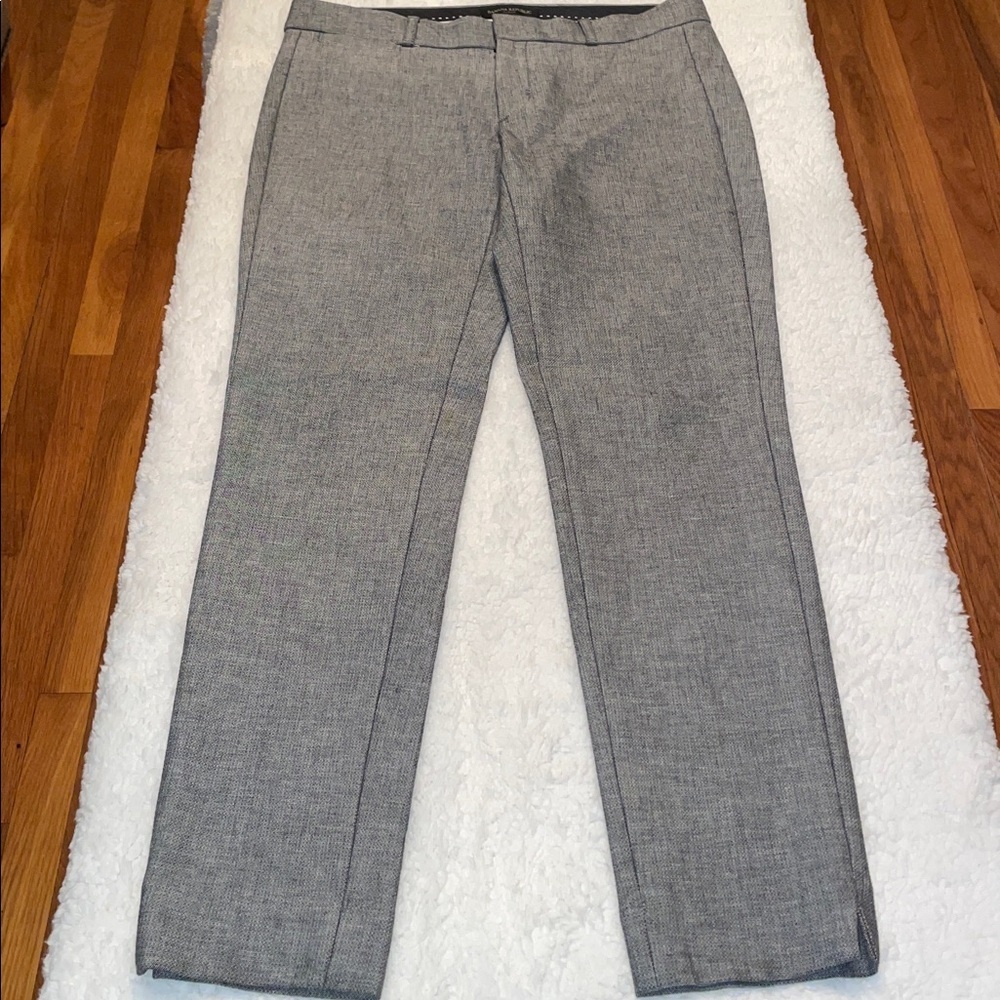 Banana Republic Sloan Charcoal & Black Dress Pants. Skinny. Low Rise. Size 4 - Picture 2 of 12